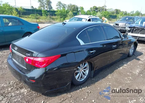 2015 Infiniti Q50 Premium/Sport z USA, uszkodzony, nr VIN JN1BV7AR1FM404154